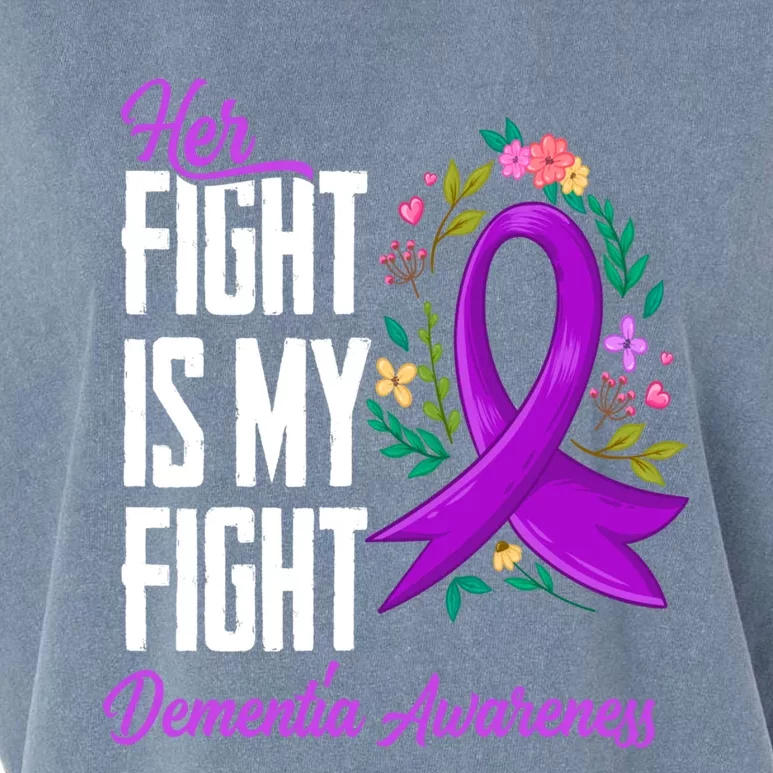 Her Fight Is My Fight Detia Awareness Gift Garment-Dyed Women's Muscle Tee