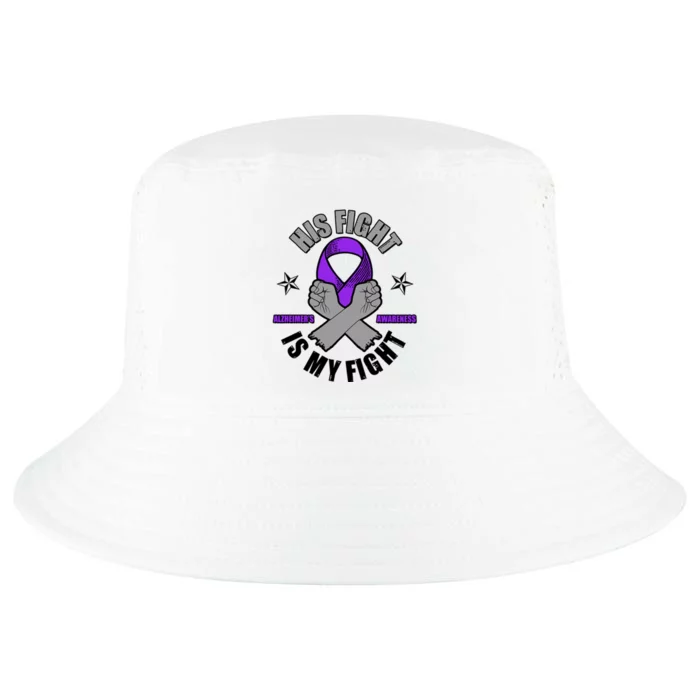 His Fight Is My Fight Alzheimer's Awareness Cool Comfort Performance Bucket Hat