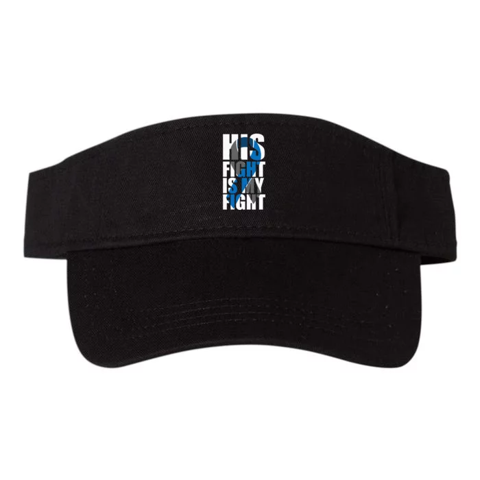 His fight is my fight Diabetes Valucap Bio-Washed Visor