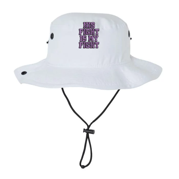 His Fight Is My Fight Testicular Cancer Awareness Warrior Gift Legacy Cool Fit Booney Bucket Hat