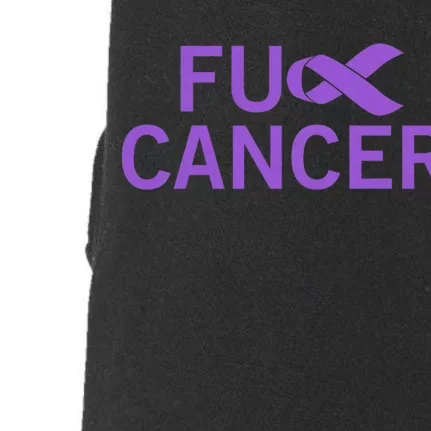 His Fight Is Our Fight. Cancer Awareness Fuck Cancer Doggie 3-End Fleece Hoodie