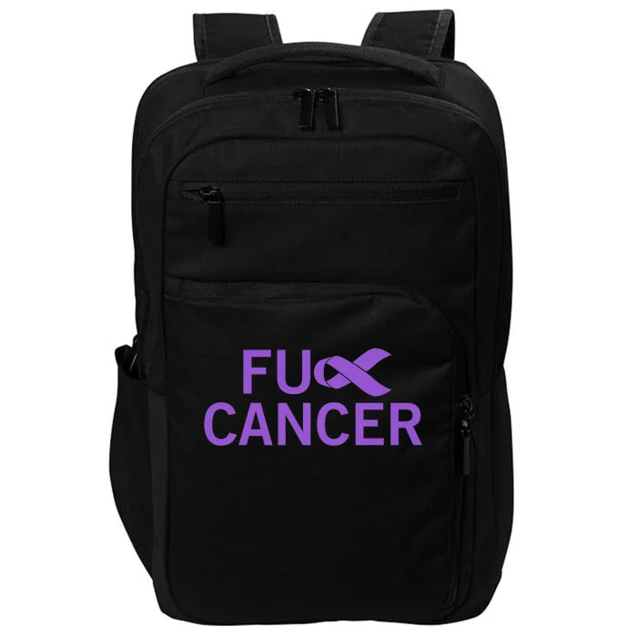 His Fight Is Our Fight. Cancer Awareness Fuck Cancer Impact Tech Backpack