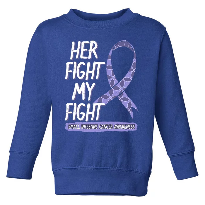 Her Fight Is My Fight Small Intestine Cancer Awareness Gift Toddler Sweatshirt