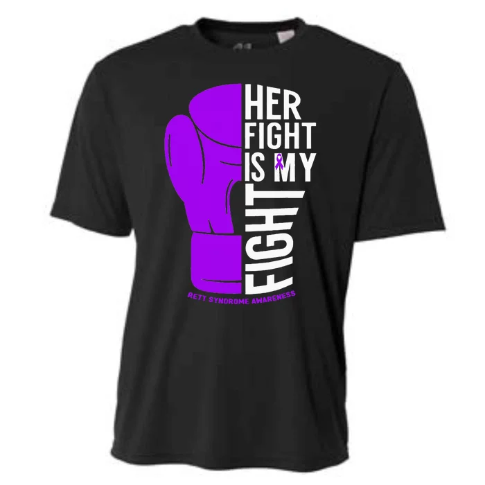 Her Fight Is My Fight Rett Syndrome Awareness Cooling Performance Crew T-Shirt