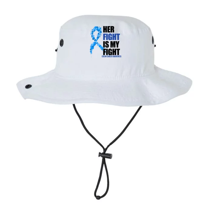 Her Fight Is My Fight Colon Cancer Awareness Ribbon Legacy Cool Fit Booney Bucket Hat