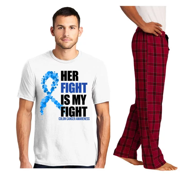 Her Fight Is My Fight Colon Cancer Awareness Ribbon Pajama Set