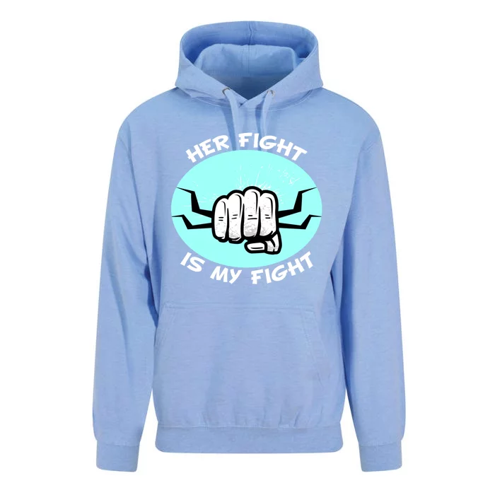 Her Fight Is My Fight Sexual Assault Awareness Month April Gift Unisex Surf Hoodie