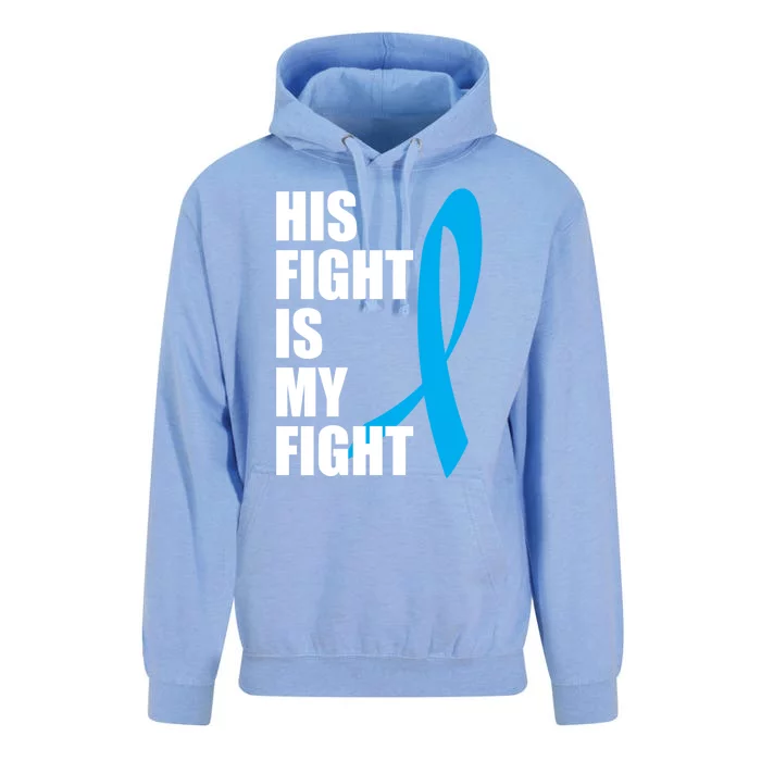 His Fight Is My Fight Novelty I Cancer Fight Warrior Gift Cute Gift Unisex Surf Hoodie