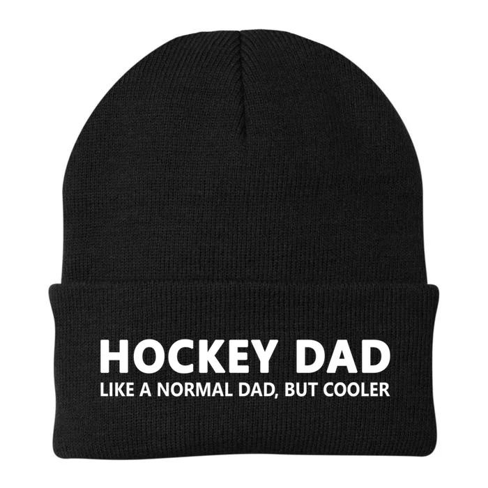 Hockey Father Ice Hockey Dad Gift Knit Cap Winter Beanie