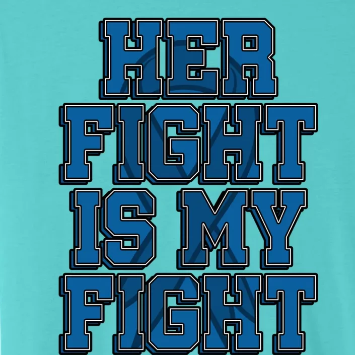 Her Fight Is My Fight Osteogenesis Imperfecta Patient Gift Funny Gift ChromaSoft Performance T-Shirt