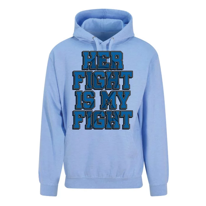 Her Fight Is My Fight Osteogenesis Imperfecta Patient Gift Funny Gift Unisex Surf Hoodie