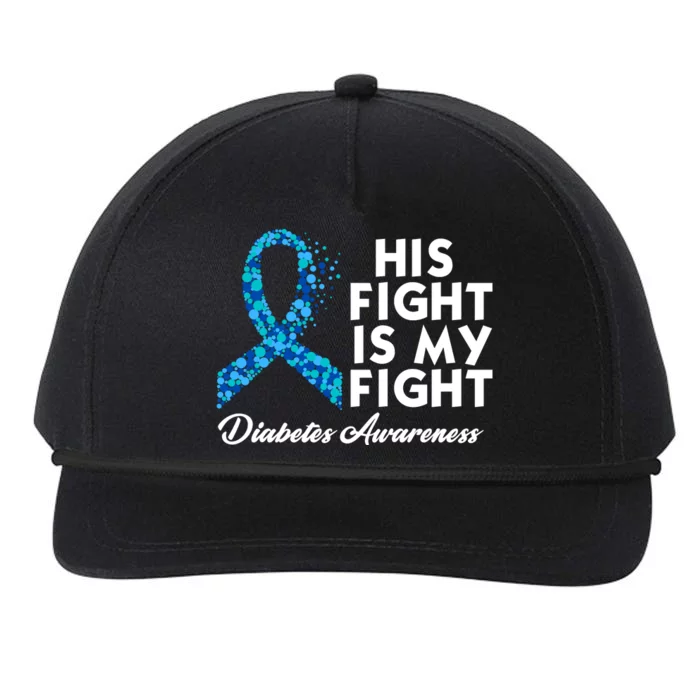 His Fight Is My Fight Diabetes Awareness Snapback Five-Panel Rope Hat