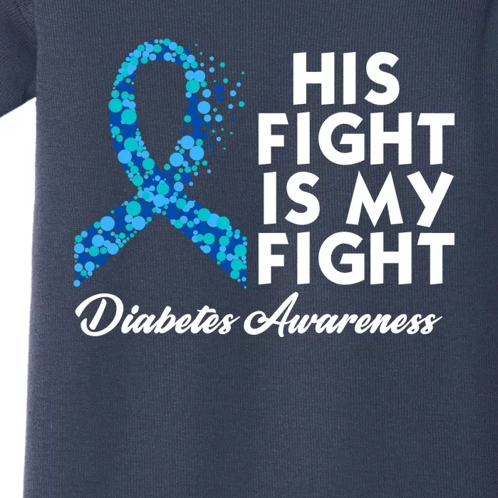 His Fight Is My Fight Diabetes Awareness Baby Bodysuit