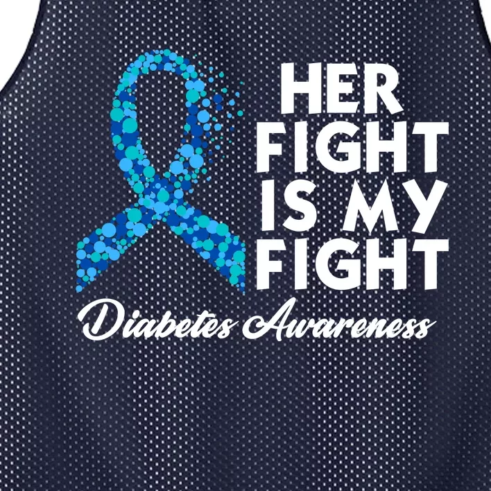 Her Fight Is My Fight Diabetes Awareness Mesh Reversible Basketball Jersey Tank