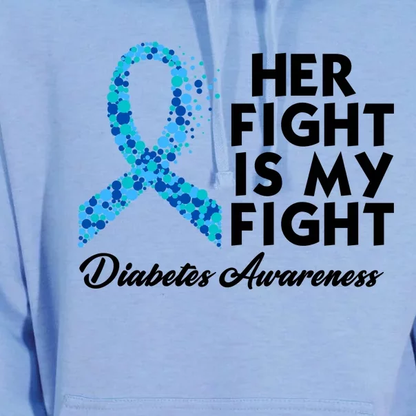 Her Fight Is My Fight Diabetes Awareness Unisex Surf Hoodie