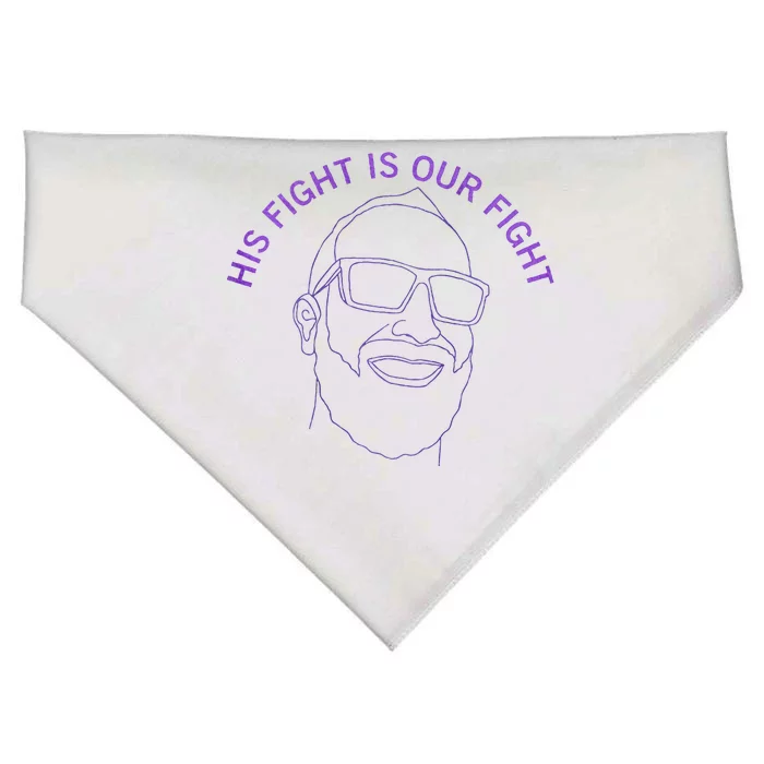 His Fight Is Ours USA-Made Doggie Bandana