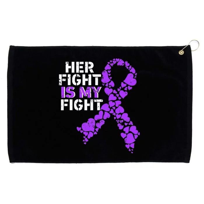 Her Fight is My Fight Pancreatic Cancer Awareness November Grommeted Golf Towel