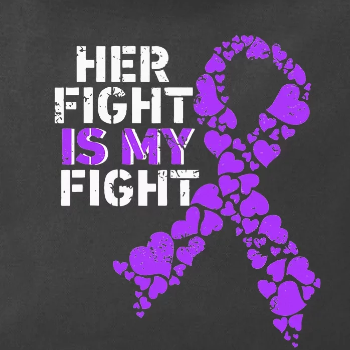 Her Fight is My Fight Pancreatic Cancer Awareness November Zip Tote Bag