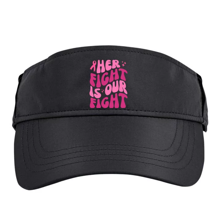 Her Fight Is Our Fight Breast Cancer Awareness Adult Drive Performance Visor