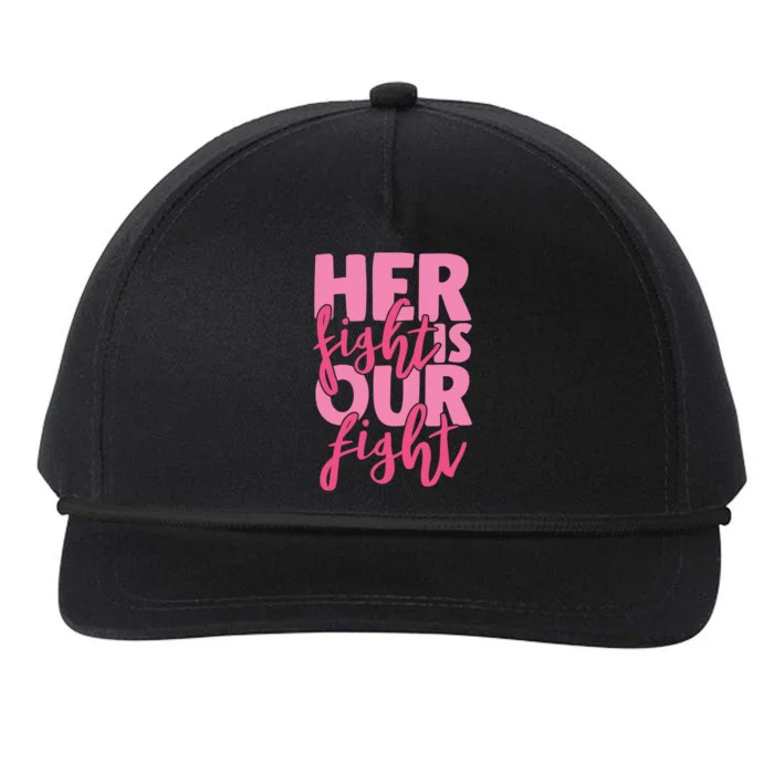 Her Fight Is Our Fight Snapback Five-Panel Rope Hat