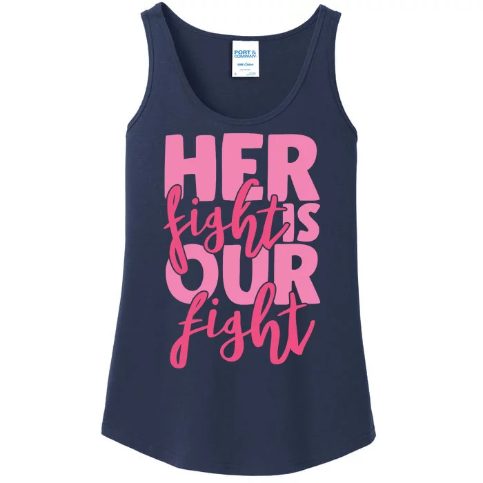 Her Fight Is Our Fight Ladies Essential Tank