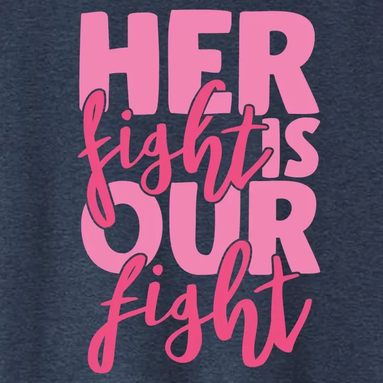 Her Fight Is Our Fight Women's Crop Top Tee