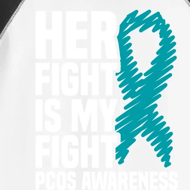 Her Fight Is My Fight Pcos Awareness Great Gift Toddler Fine Jersey T-Shirt