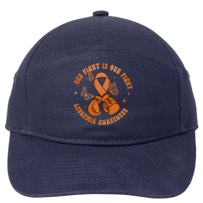 Her Fight Is Our Fight Leukemia Awareness 7-Panel Snapback Hat