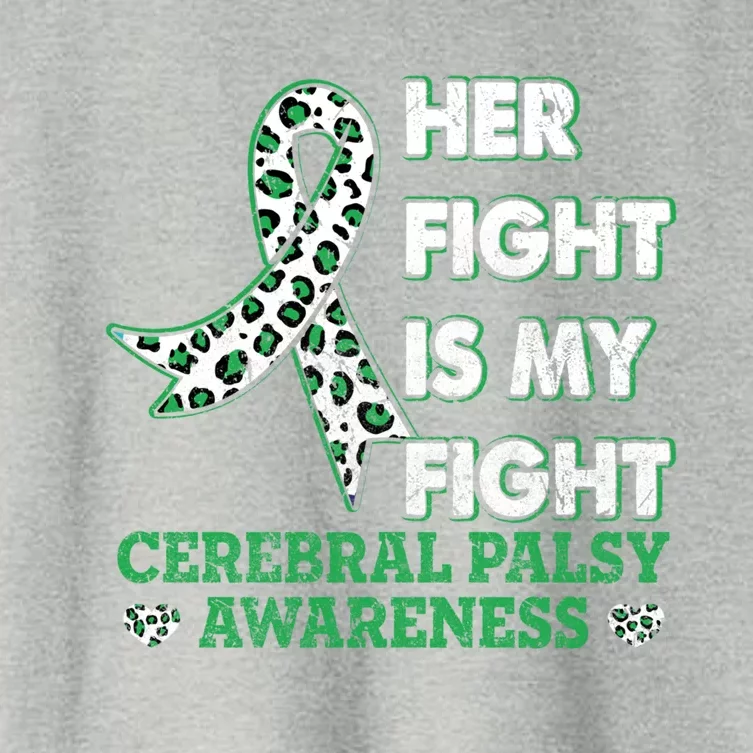 Her Fight Is My Fight Costume Cerebral Palsy Awareness Great Gift Women's Crop Top Tee