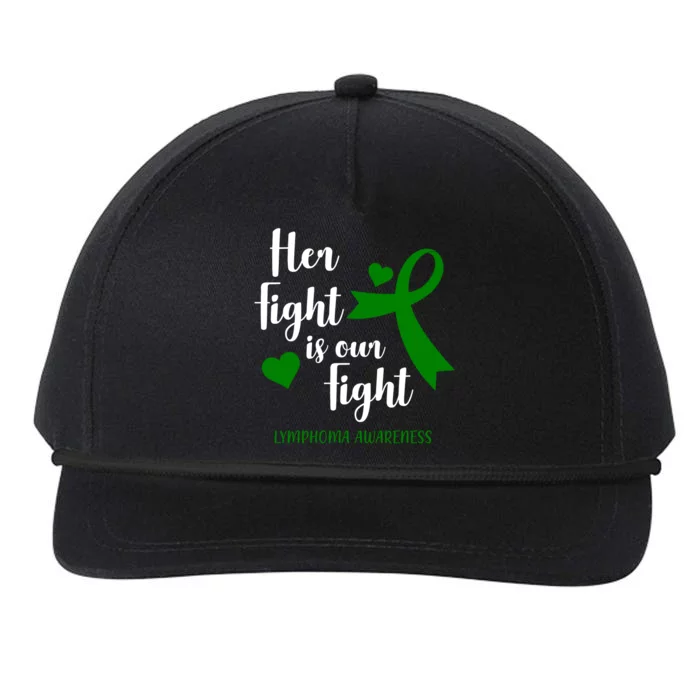 Her Fight Is Our Fight Lymphoma Awareness Snapback Five-Panel Rope Hat