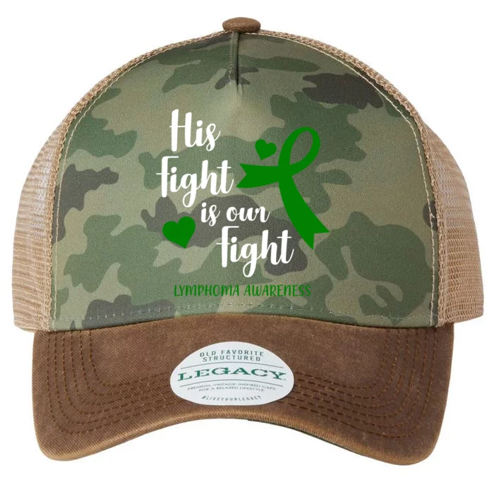 His Fight Is Our Fight Lymphoma Awareness Legacy Tie Dye Trucker Hat