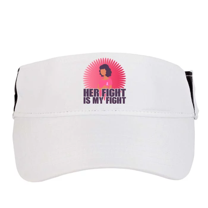 Her Fight Is My Fight Breast Cancer Awareness Adult Drive Performance Visor