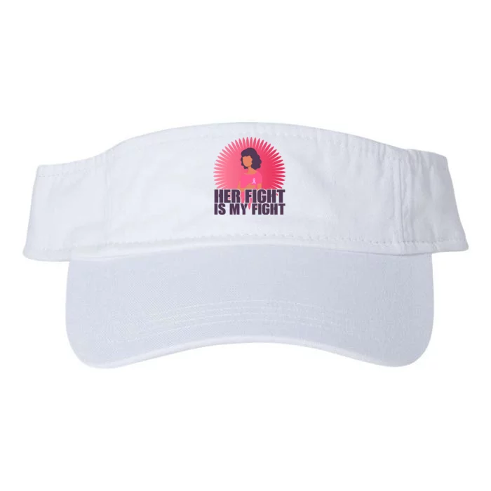 Her Fight Is My Fight Breast Cancer Awareness Valucap Bio-Washed Visor