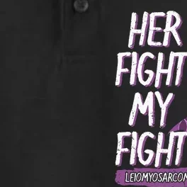 Her Fight Is My Fight LMS Leiomyosarcoma Rare Cancer Dry Zone Grid Performance Polo