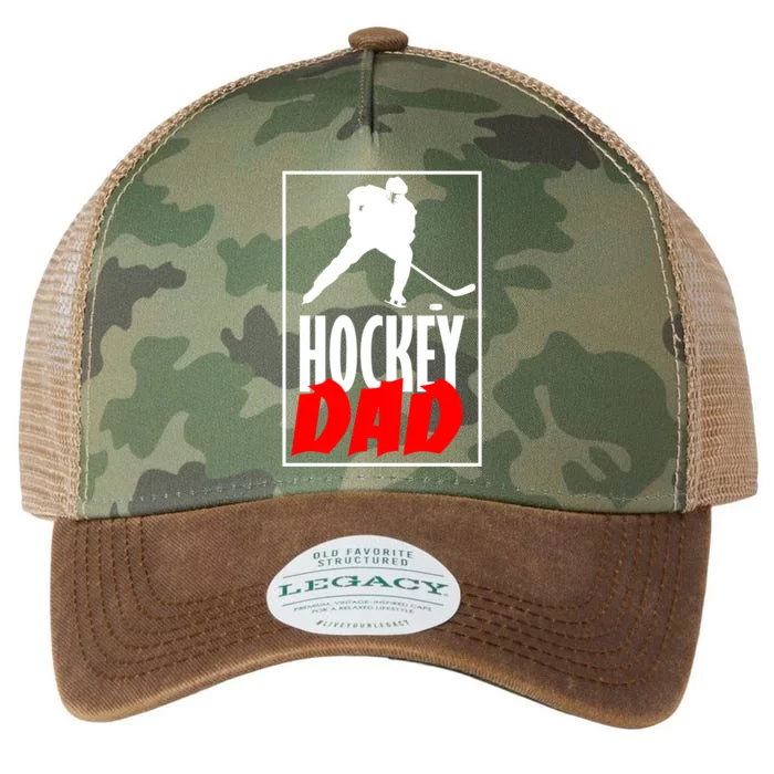 Hockey Father Ice Hockey Dad Great Gift Legacy Tie Dye Trucker Hat