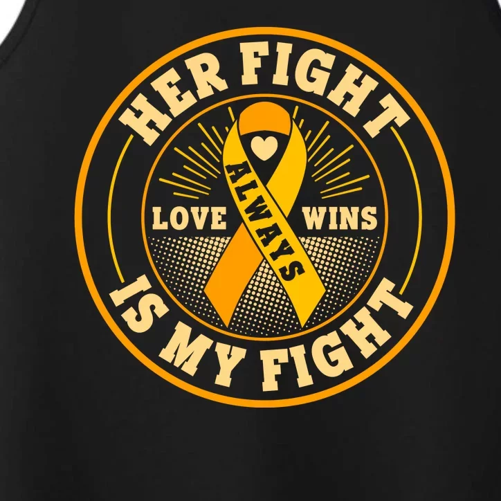 Her Fight Is My Fight Love Always Wins Emblem Performance Tank