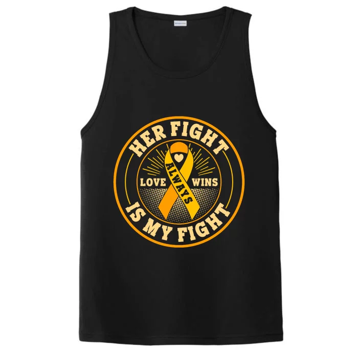 Her Fight Is My Fight Love Always Wins Emblem Performance Tank