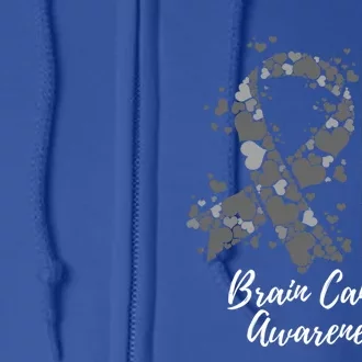 His Fight Is My Fight Brain Cancer Awareness Gift Full Zip Hoodie