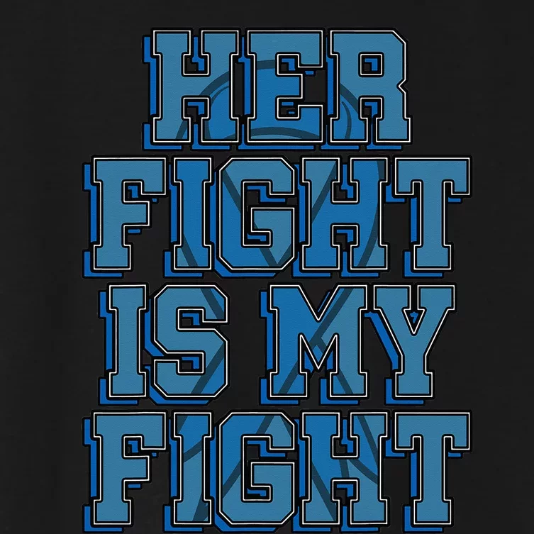 Her Fight Is My Fight ALS Lou Gehrig's Disease MND Idea Women's Crop Top Tee