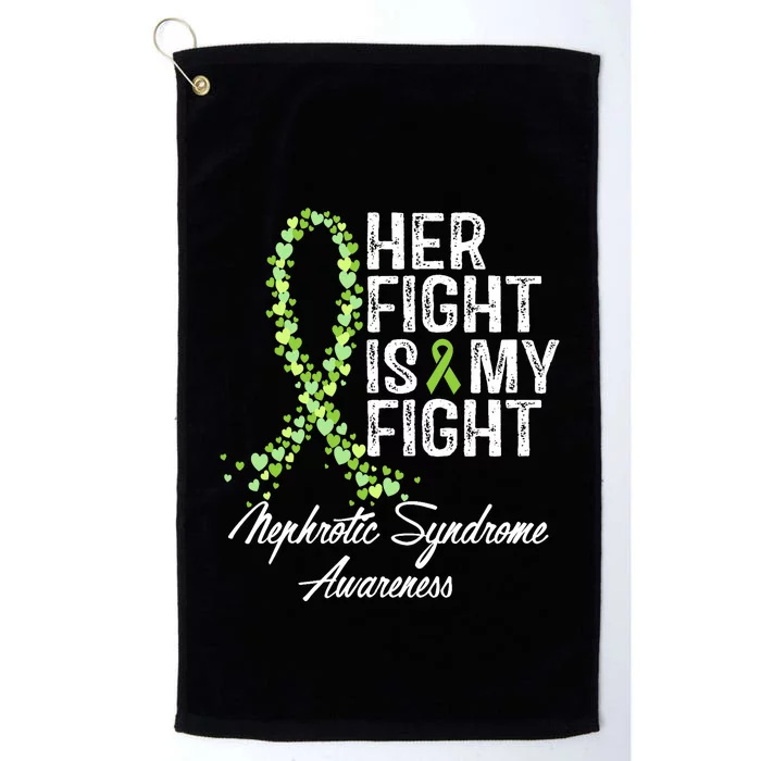 Her Fight Is My Fight Nephrotic Syndrome Awareness Platinum Collection Golf Towel