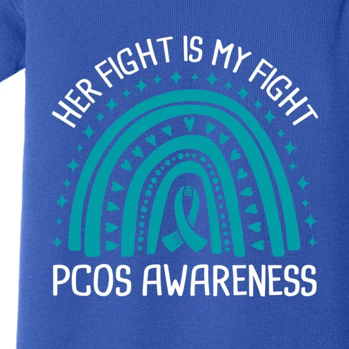 Her Fight Is My Fight Pcos Awareness Cool Gift Baby Bodysuit