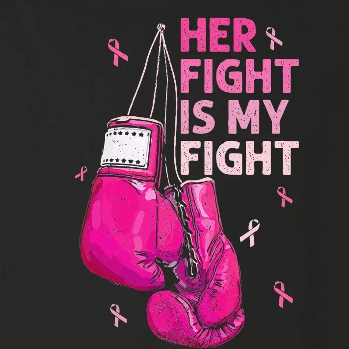 Her Fight Is My Fight Breast Cancer Awareness Pink Ribbons Toddler Long Sleeve Shirt