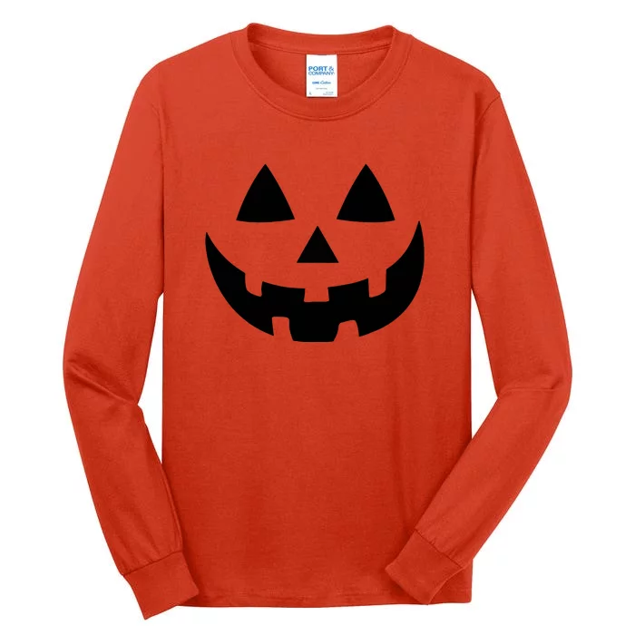 Halloween Funny Jack O Lantern Pumpkin Face Gift Tall Long Sleeve T-Shirt