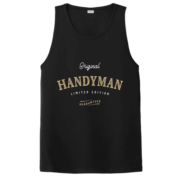 Handyman Funny Job Title Profession Birthday Worker Performance Tank