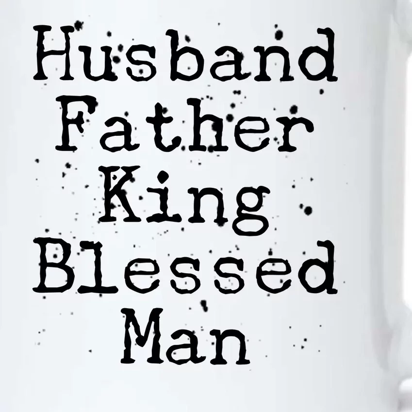 Husband Father King Blessed Man Black Color Changing Mug