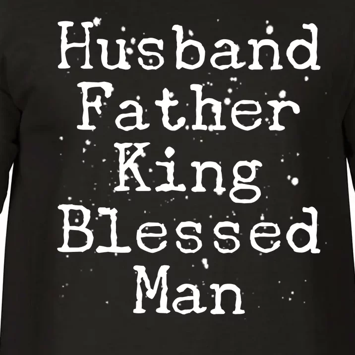 Husband Father King Blessed Man Comfort Colors T-Shirt