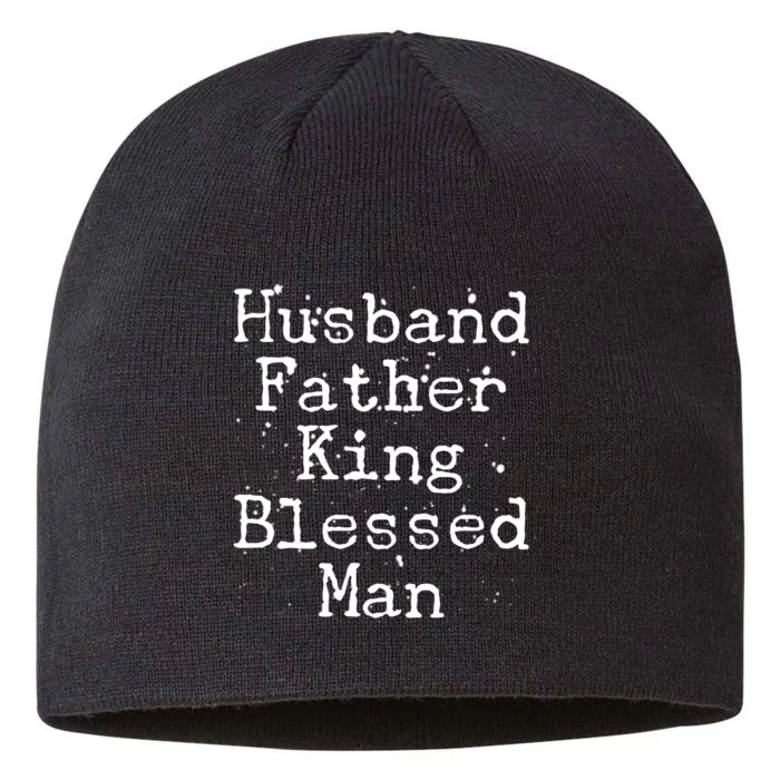 Husband Father King Blessed Man 8 1/2in Sustainable Knit Beanie