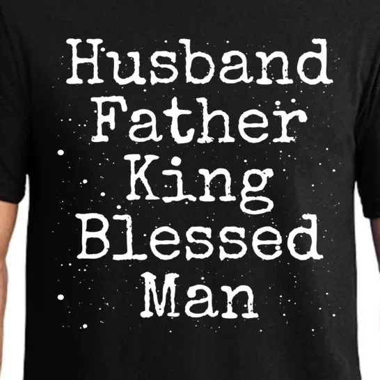 Husband Father King Blessed African American Dad Pride Gift Pajama Set