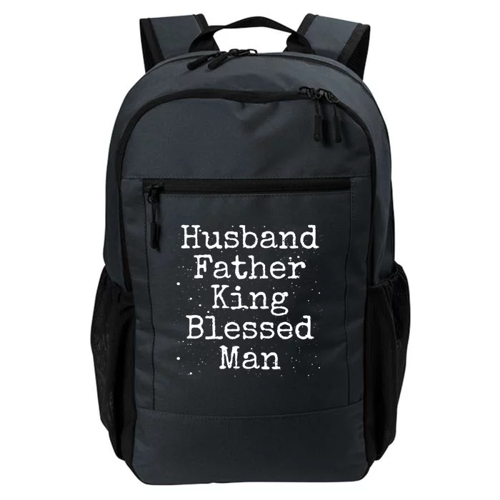 Husband Father King Blessed African American Dad Pride Gift Daily Commute Backpack