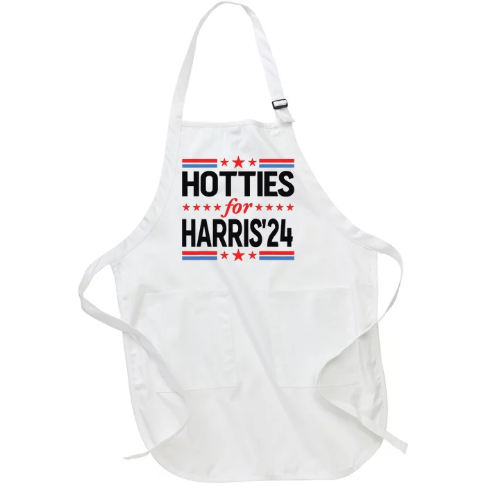 Hotties For Kamala Harris 2024 Full-Length Apron With Pocket